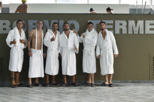 Foto LaPresse - Fabio Ferrari
21/07/2016 Bormio, Sondrio ( Italia )
Spo, Calcio
Ritiro Estivo Torino FC -  I giocatori del Torino Fc alle Terme di Bormio.
Nella foto: 
Bonifazi, Lyanco, Zappacosta, Aramu, Baselli, Vadifiori
Photo LaPresse - Fabio Ferrari
21/07/2016 Bormio, Sondrio ( Italy )
Spo,Soccer
Pre season summer camp Torino FC - Torino Fc at Terme of Bormio.
In the pic: Bonifazi, Lyanco, Zappacosta, Aramu, Baselli, Vadifiori